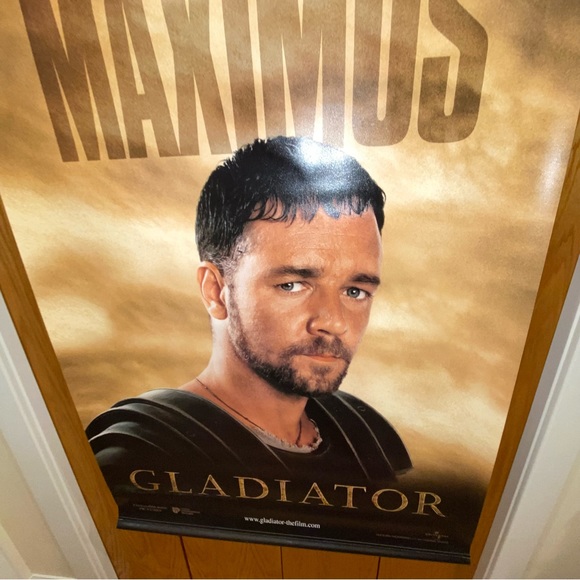 Super Rare Vintage Maximus Gladiator Movie Banner Double Sided 2000 Universal - Picture 8 of 10